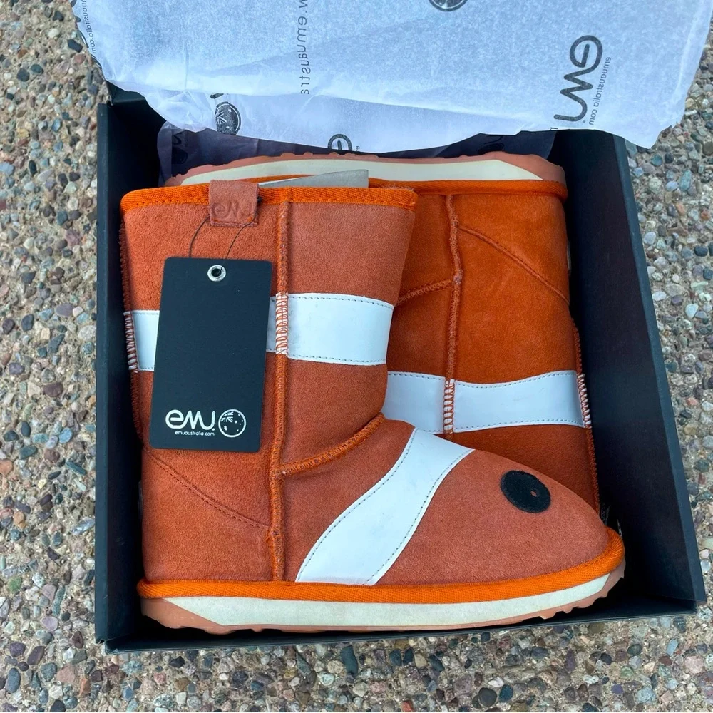 EMU Australia LC Clown Fish Boots Size 3 (NIB)